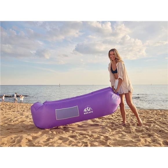 Inflatable Lounger Air Sofa Chair–Camping&Beach Accessories–Portable Water Proof - Picture 6 of 6